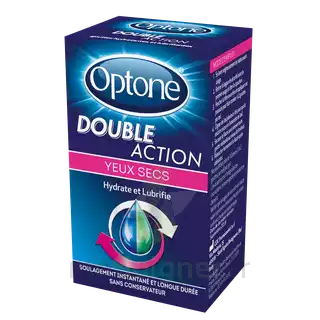 Optone Double Action Solution Oculaire Yeux Secs Fl/10ml à Paray-le-Monial