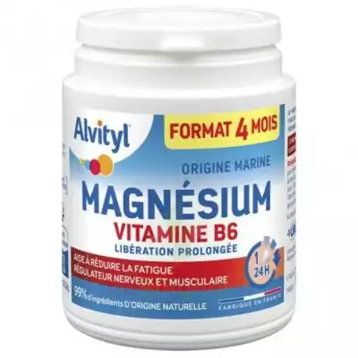 Alvityl Magnésium Vitamine B6 Libération Prolongée Comprimés Lp Pot/120 à Paray-le-Monial