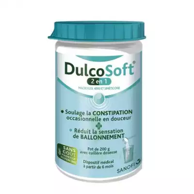 Dulcosoft 2 En 1 Constipation Et Ballonnement Poudre à Diluer Fl/200g à Paray-le-Monial